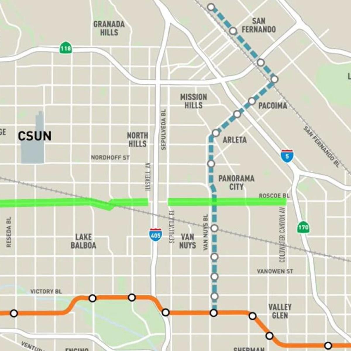 Peak-hour bus lanes coming to Roscoe Boulevard | Urbanize LA